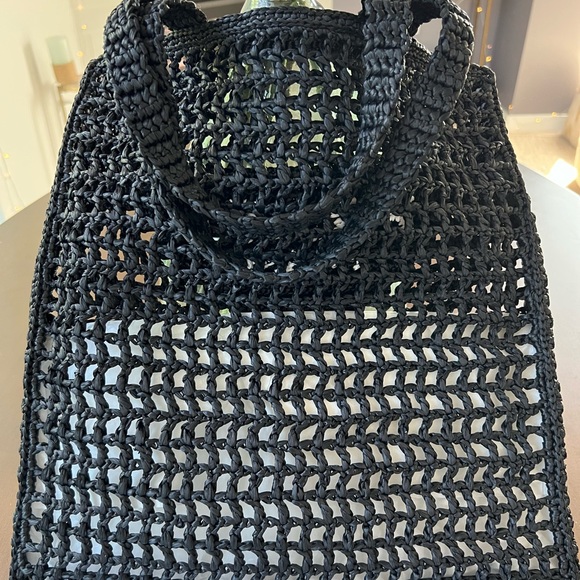 ❌❌SOLD New Prada Raffia Crochet Tote Bag - Picture 5 of 7